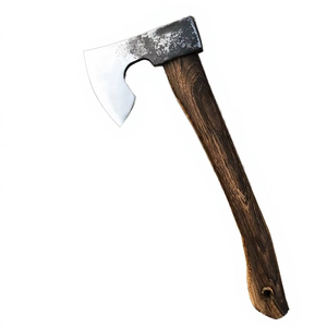 Hache portable de haute qualité pour le camping, avec manche en bois, en acier forgé à haute teneur en carbone, pour les outils de camping. - Product Image 4