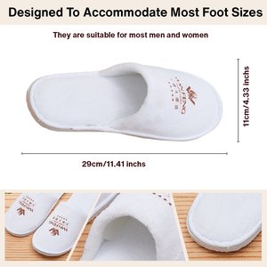 Pantofole di Lusso in Pile di Corallo per Hotel, Suola Spessa Antiscivolo, Punta Chiusa, Calde per Camere d'Albergo, Fornitura per Resort Invernali - Product Image 6