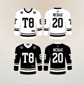 Jersey de Hockey T8 Personalizado, Manga Larga, Estilo Concierto, Uniforme de Equipo, Proveedor Mayorista OEM - Product Image 1