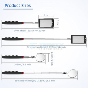 Miroir buccal de qualité supérieure en acier inoxydable pour dentistes - Product Image 4