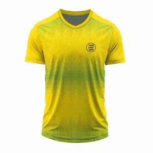 Maillot de football personnalisé à col en V avec impression demi-ton pour écoles, universités et clubs sportifs – Disponible à la vente en gros - Product Image 4