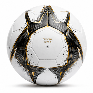 Ballon de football professionnel thermocollé, cousu à la machine, en PU, PVC, TPU, avec logo personnalisé, léger, pour intérieur/extérieur, fabriqué en usine - Product Image 5