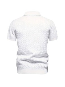เสื้อเชิ้ตแขนยาวคอซิปผู้ชายผ้าฝ้าย 100% พิมพ์โลโก้ตามสั่ง เป็นมิตรกับสิ่งแวดล้อม ทรงเข้ารูป ระบายอากาศได้ดี สวมใส่สบาย เหมาะสำหรับเล่นกีฬา - Product Image 2