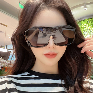 Customized Personalized <b>Large</b> <b>Frame</b> Sunglasses Trendy Integrated Uv Resistant Sunglasses - Product Image 1