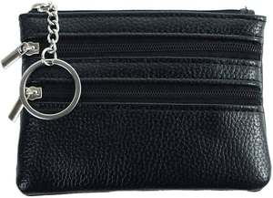 Genuine leather coin purse Compact small <b>wallet</b> Mini coin <b>holder</b> for women Vintage leather pouch - Product Image 2
