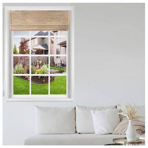 Persianas Romanas Inalámbricas Integradas de Diseño Natural Sencillo, Horizontales, de Alta Calidad, Ecológicas, de Bambú/Rami/Lino, para Ventanas Francesas - Product Image 2