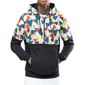 Sweat-shirts personnalisés pour hommes en coton écologique avec sublimation, ouverture à demi-zip, imprimés, pour la saison d'automne - Product Image 1
