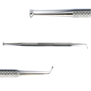 Pulidor Dental de Bolas de Acero Inoxidable de Primera Calidad |   Instrumento de Restauración Dental de Doble Punta para Amalgama y Composite - Product Image 1