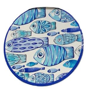 Versa Dessous de verre et napperon en céramique colorés Plateaux de rangement multifonctionnels - Product Image 4