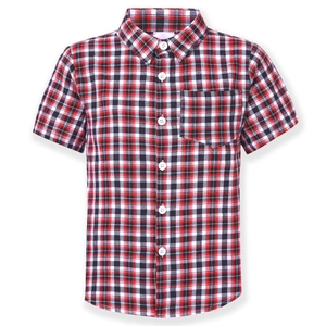 เสื้อเชิ้ตแขนสั้นเด็กชาย ผ้าฝ้ายทอ 100% คุณภาพสูง ระบายอากาศได้ดี ปรับแต่งได้ สวมใส่สบายๆ ในฤดูร้อน - Product Image 5