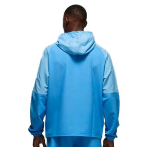 Haute qualité hommes deux pièces vêtements de sport ensemble à capuche coupe-vent veste Shorts respirant 100% Polyester grande taille pour l'hiver - Product Image 4