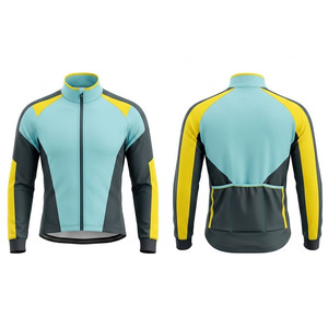 <b>Cycling</b> Training <b>Jacket</b> With Lightweight Wind Resistant Material Full Front Zipper Breathable Sections <b>Reflective</b> Accents - Product Image 1
