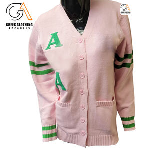 Cárdigan de punto acrílico ligero y holgado para mujer, estilo informal, con cuello en V, manga larga, antiarrugas, diseño abierto, para otoño, de la marca Alpha Kapa. - Product Image 4