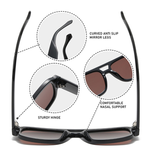 Lunettes de soleil tendance à double pont en PC, protection UV, durables, pour hommes et femmes, idéales pour l'extérieur – Nouveauté 2026 - Product Image 3