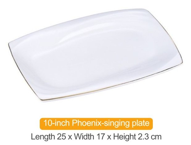 10" phoenix Sing (oblong) Plate