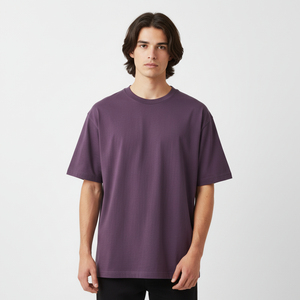 T-shirt Homme Manches Courtes 100% Coton Col Rond Style Urbain Décontracté Coupe Classique Doux Respirant Haut Quotidien Uni Personnalisable - Product Image 3