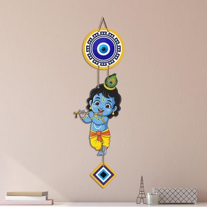 Bohemian Nazar Battu Evil Eye Wall Hanging for Home Entrance Living Room Bedroom Protection Decor - Product Image 4