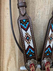 OEM Best Quality Cow Harness Leather Western Side <b>Pull</b> Bridle Processed Nose-band Rope Noseband and Headpiece Horse Bridle - Product Image 2