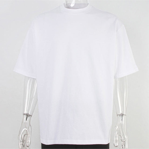 Camiseta Extra Grande 100% Algodón, Peso Pesado 200gsm, Manga Corta, Unisex, Corte Holgado, Diseño Liso, Tejido de Punto, para Hombre y Mujer - Product Image 5