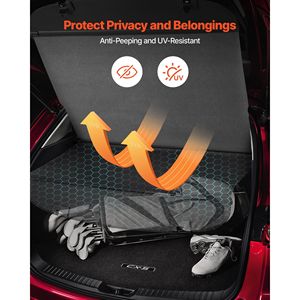 Copertura Cargo Retrattile Migliorata in Fibra di Carbonio, Schermo Privacy Anti-Spionaggio per Bagagli, Facile Installazione, Sicura - Product Image 3