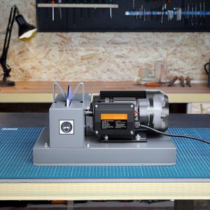 "Powerful 2/3HP 500W Bench Lawn Mower Blade Sharpener with 7 Inch Ceramic Grinding Wheel for Sharpening Grass Cutting <b>Tools</b>" - Product Image 5
