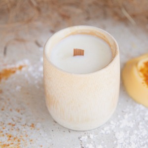 Bougies parfumées mignonnes en contenants en bambou, centre de table écologique pour la maison, le spa et l'hôtel - Product Image 4
