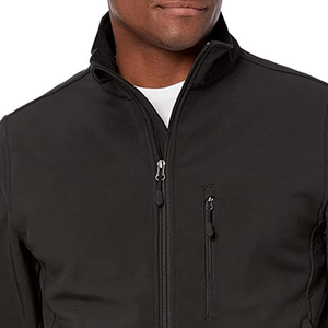 Unique Style Outdoor Use <b>Men</b> Softshell <b>Jacket</b> Custom Embroidery Logo <b>Men</b> Softshell <b>Jacket</b> in <b>Long</b> Sleeve - Product Image 5