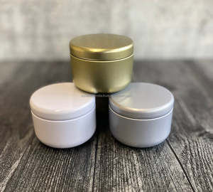 Metal Wax Container in Elegant Design <b>with</b> Gold Plated <b>Lid</b> Perfect for Home <b>Decor</b> and Gift Custom Packing - Product Image 4