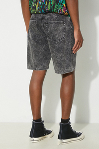 Pantalones cortos de mezclilla para hombre, de tela tejida transpirable, venta directa, precio competitivo, cierre de botón, lavados. - Product Image 3