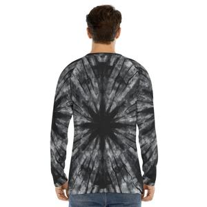 Camiseta Tie Dye 100% algodón para hombre, manga larga, corte holgado, precio razonable, totalmente personalizable. - Product Image 5