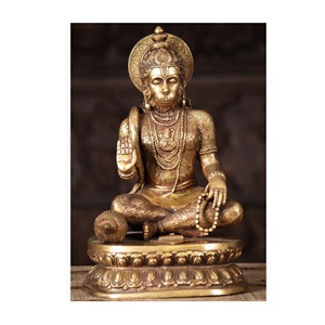 Estatua Clásica de Ángel Hindú en Latón, Hecha a Mano, Pulida, Escultura de Divinidad, Decoración para Mandir, Sala de Oración, Hogar, Regalo Espiritual - Product Image 6