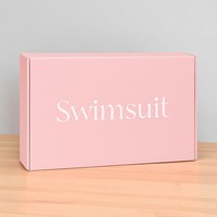 Boîte cadeau rigide de luxe avec logo personnalisé pour maillot de bain bikini et emballage de vêtements