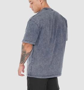 Camiseta Oversize Lavada para Hombre, Tallas Grandes, Manga Corta, Cuello Redondo, Ajuste Holgado, Estilo Casual Urbano, Tejido de Algodón Jersey, Diseño Liso - Product Image 2