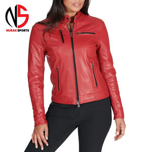 Chaquetas de Cuero para Mujer, Diseño de Última Moda 2026, Chaquetas de Cuero Genuino Personalizadas para Mujer en Oferta en Nurak - Product Image 1