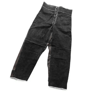Pantalon de travail en cuir de vachette de qualité supérieure, résistant, pour la soudure, la sécurité industrielle, la lutte contre les incendies, la protection au travail - Product Image 6