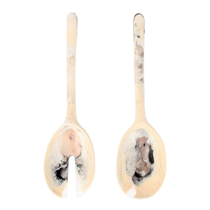 Ensemble de saladiers en résine faits à la main luxueux, touche artistique, écologiques, compatibles lave-vaisselle et micro-ondes, ustensiles à salade pour la maison FAIZA - Product Image 6