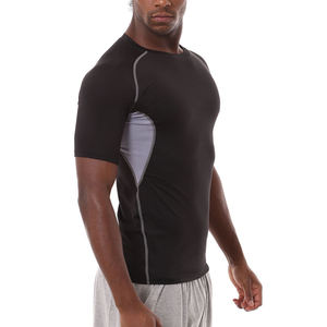 T-shirt de sport respirant et à séchage rapide pour hommes, grande taille, avec logo personnalisé, idéal pour la gym, le fitness et le yoga – Vente en gros à prix réduit - Product Image 3