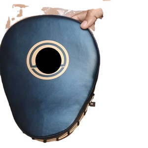 ถุงมือเน้นโลโก้แบบกำหนดเองสำหรับฝึกชกมวยเทควันโด MMA ทำจากหนัง PU สังเคราะห์แผ่นรองแบบปลอมและแผ่นโฟกัส - Product Image 2