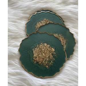 Plateau en résine de forme rectangulaire noir et rose plateau de service élégant pour la maison Table à manger Table basse décor de cuisine et cadeau - Product Image 6