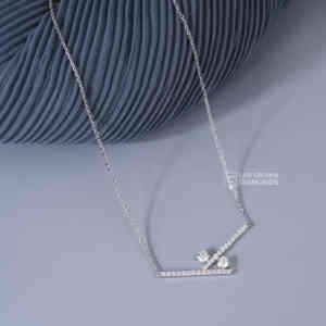 Exquisito Colgante de Diamante Cultivado en Laboratorio con Corte Brillante Redondo en Oro Blanco de 14K, Joyería Sintética de Lujo para Mujer, Color EF, 1.63g - Product Image 6