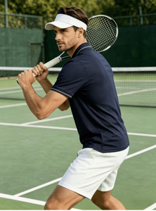 Conjunto Deportivo para Hombre, Camiseta sin Mangas con Cuello en V y Pantalones Cortos, Estampado Geométrico Negro, Transpirable, Elástico, Ajuste Atlético - Product Image 5