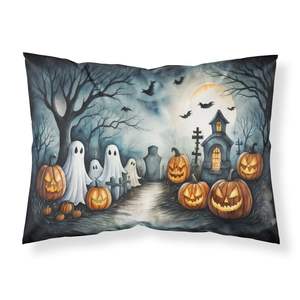 Fantasmas Spooky Halloween Funda De Almohada estándar Ligero Super suave Fácil cuidado Ilustraciones decorativas Fundas de cojines - Product Image 1