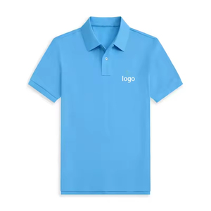 Polo de Algodón Negro para Hombre, Manga Corta, Color Sólido, Transpirable, Diseño Casual, Logotipo Frontal, Tela Piqué - Product Image 4