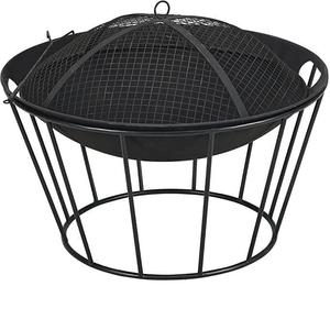 Heavy Gauge Steel Fire Pit with Legs and Central Air Flow System - Product Image 4