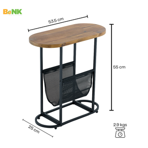BeNK Petite table d'appoint en bois moderne du fabricant Table de chevet compacte pour chambre salon salle à manger utilisation appartement hôpital - Product Image 4