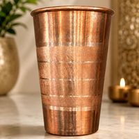 Gobelet en cuivre authentique fait main, écologique, avec motif vintage en relief, tasse portable pour la maison, les fêtes et les mariages