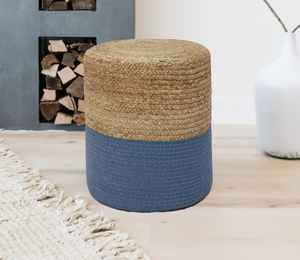 พรมปูพื้นทรงกลมสีดำลายถักแบบโมเดิร์น ทำด้วยมือจากปอกระเจาและผ้าฝ้าย  แบบถักเปีย 2 ชิ้น  เคลื่อนย้ายได้  ปรับแต่งได้  แบรนด์เฉพาะ  ใช้ได้หลายโอกาส - Product Image 1