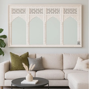 Premium Decorative Accent <b>Mirror</b> for Bedroom Intricate Carved <b>Frame</b> Styling with Antique Inspired Elegance - Product Image 6