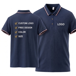 เสื้อโปโลพร้อมตัวเลือกการปรับแต่งแบบเต็มรูปแบบ ผ้าเจอร์ซีย์คอตตอน PK เหมาะสำหรับฤดูร้อน เสื้อโปโลผู้ชายเนื้อผ้าบางเบา ระบายอากาศได้ดี - Product Image 6