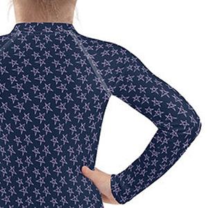 Étoiles imprimées Style personnalisé enfants vêtements équestres manches longues Horsekraft couche de base chemises équitation course haut tendance plus récent - Product Image 6